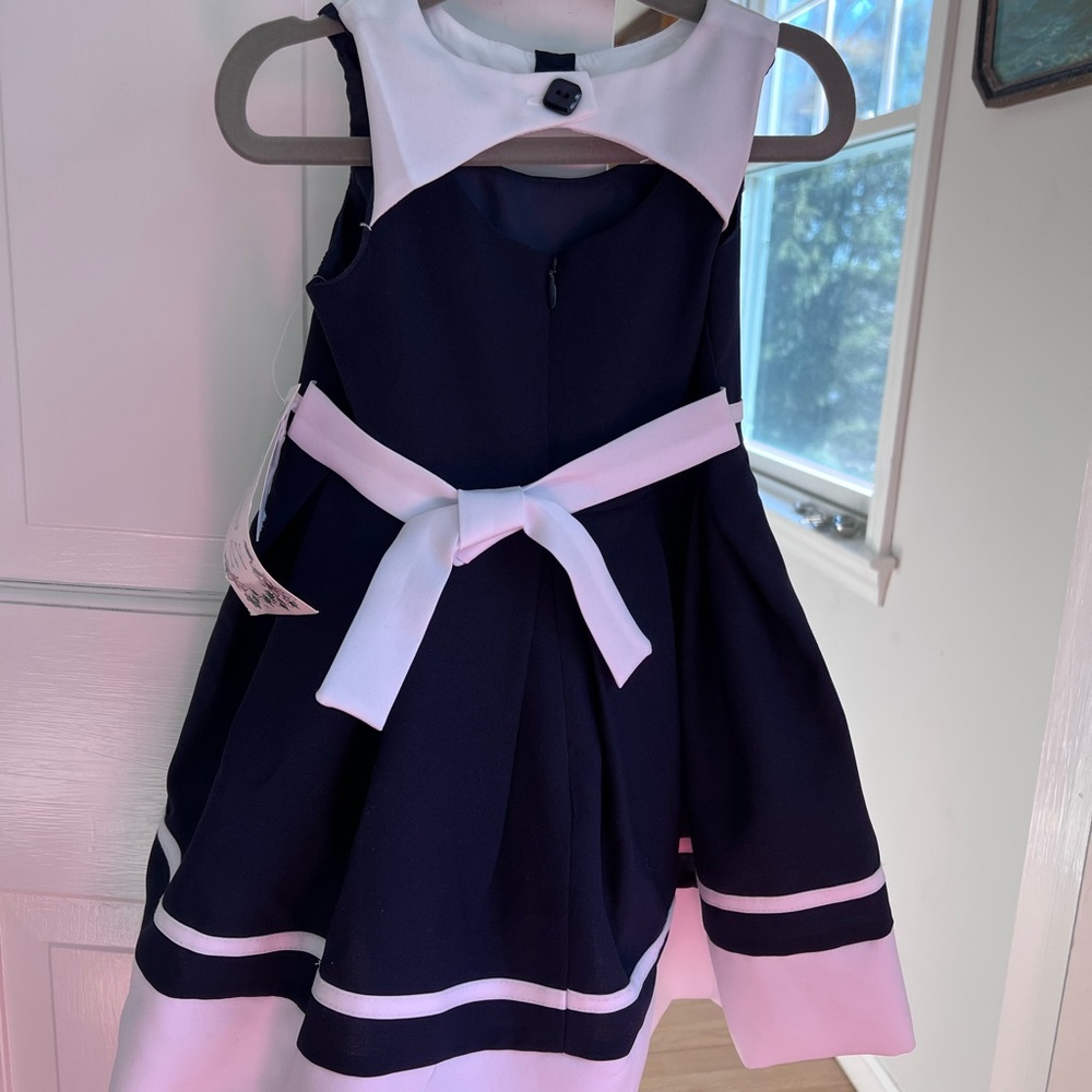 NWT ADORABLE Iris & Ivy toddler sailor dress. - Picture 2 of 4
